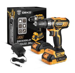 Deko Tools Akumulatorowa wiertarko-wkrętarka Deko Tools DKCD20XL01-H10S2 20V