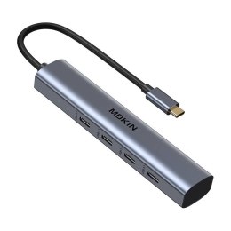 Mokin Adapter Hub MOKiN USB-C z 4 Portami USB-C 10Gbps (srebrny)