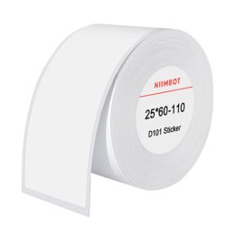 NIIMBOT Etykiety Termiczne Niimbot naklejki 25x60 mm, 110 szt (Białe)