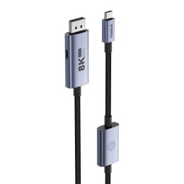 Baseus Adapter USB-C - DP Baseus 8K 1,5m (czarny)