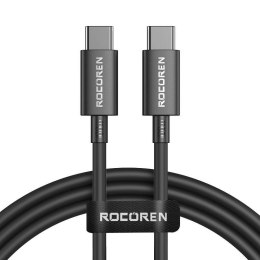Rocoren Kabel szybko ładujący Rocoren USB-C do USB-C Simples Series 100W, 1m (czarny)