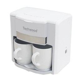Techwood Przelewowy ekspres do kawy na 2 filiżanki Techwood (biały)