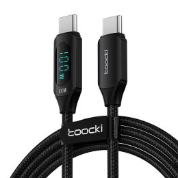 Toocki Kabel USB-C do USB-C Toocki, 1m, 100W (czarny)