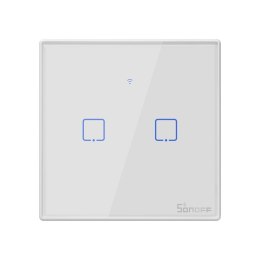 Sonoff Dotykowy włącznik światła WiFi + RF 433 Sonoff T2 EU TX (2-kanałowy)