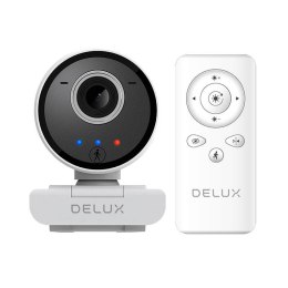 Delux Inteligentna kamera Internetowa ze śledzeniem i wbudowanym mikrofonem Delux DC07 (biała) 2MP 1920x1080p