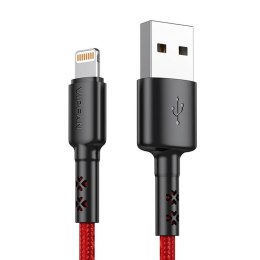 Vipfan Kabel USB do Lightning Vipfan X02, 3A, 1.8m (czerwony)