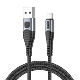 Vipfan Kabel USB do Micro USB Vipfan X10, 3A, 1.2m, z oplotem (czarny)