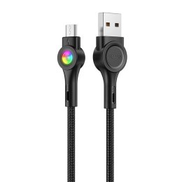 Vipfan Kabel USB do Micro USB Vipfan Colorful X08, 3A, 1.2m (czarny)