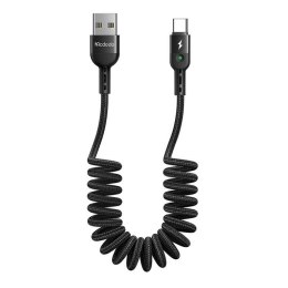 Mcdodo Kabel sprężynowy USB do USB-C Mcdodo Omega CA-6420 1.8m (czarny)