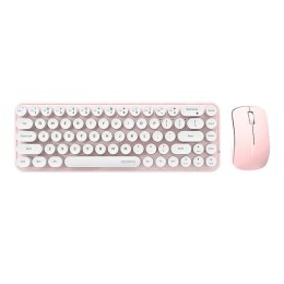 MOFII Bezprzewodowy zestaw klawiatura + myszka MOFII Bean 2.4G (Biało-Różowy)
