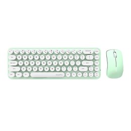 MOFII Bezprzewodowy zestaw klawiatura + myszka MOFII Bean 2.4G (Biało-Zielony)