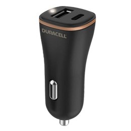Duracell Ładowarka samochodowa USB, USB-C 27W Duracell (czarna)