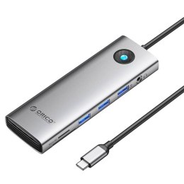 Orico Stacja dokująca HUB 10w1 Orico USB-C, HDMI, 3xUSB, SD/TF, Audio (szara)