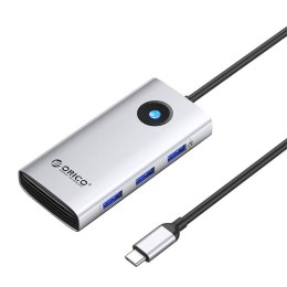 Orico Stacja dokująca HUB 6w1 Orico USB-C, HDMI, 3xUSB (srebrna)