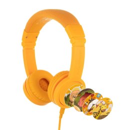 BuddyPhones Słuchawki przewodowe dla dzieci BuddyPhones Explore Plus (żółte)