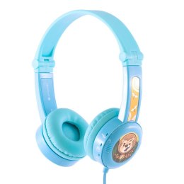 BuddyPhones Słuchawki przewodowe dla dzieci BuddyPhones Travel (niebieskie)