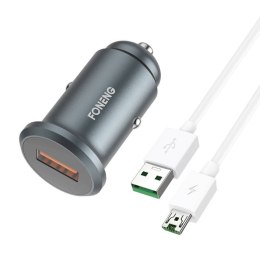 Foneng Ładowarka samochodowa Foneng C15, USB, 4A + kabel USB do Micro USB (szara)