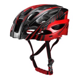 Rockbros Kask rowerowy regulowany + okulary Rockbros WT027-S (czerwony)