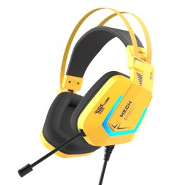 Dareu Słuchawki gamingowe Dareu EH732 USB RGB (żółte)