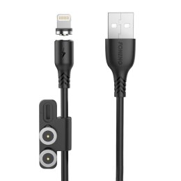 Foneng Kabel magnetyczny 3w1 USB do USB-C / Lightning / Micro USB Foneng X62, 2.4A, 1m (czarny)