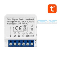 Avatto Inteligentny przełącznik dopuszkowy ZigBee Avatto LZWSM16-W3 Bez Neutralnego TUYA