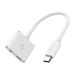 Cygnett Adapter audio USB-C do mini jack 3.5mm i USB-C Cygnett Essential (biały)