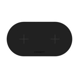 Cygnett Podwójna ładowarka bezprzewodowa Cygnett 20W (czarna)