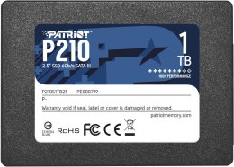 Dysk SSD PATRIOT P210 2.5″ 1 TB SATA III (6 Gb/s) 500MB/s 400MS/s