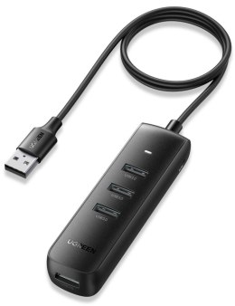 UGREEN Adapter 4w1 UGREEN CM416 Hub USB do 4x USB 1m (czarny)