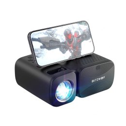 BlitzWolf Rzutnik / Projektor LED BlitzWolf BW-V3 Mini, Wi-Fi + Bluetooth (czarny)