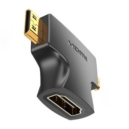 Vention Adapter 2w1 HDMI - Micro/Mini HDMI Vention AGFB0 (czarny)