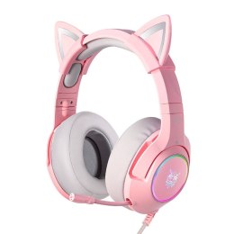 ONIKUMA Słuchawki gamingowe ONIKUMA K9 Różowe RGB