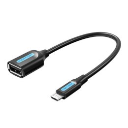 Vention Adapter OTG Micro-USB 2.0 męski do USB-A żeński Vention CCUBB 0.15m (czarny)