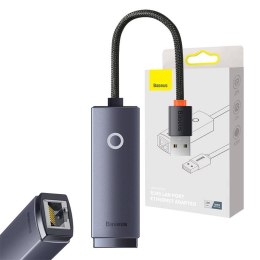 Baseus Adapter sieciowy Baseus Lite Series USB do RJ45, 100Mbps (szary)