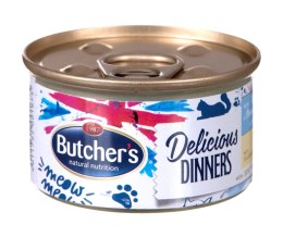 BUTCHER'S Classic Delicious Dinners z tuńczykiem i rybą morską - puszka 85g