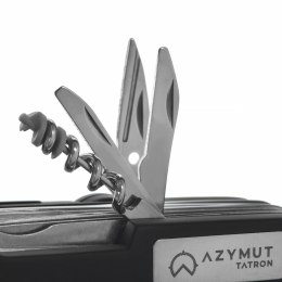 Scyzoryk AZYMUT Tatron - 25 narzędzi + kabura, 90mm czarny ( HK20017BL )