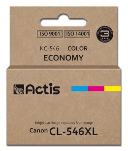 Actis Tusz KC-546 (zamiennik Canon CL-546XL; Supreme; 15 ml; 180 stron; purpurowy, niebieski, żółty).