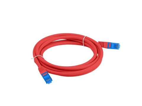 LANBERG PATCHCORD S/FTP KAT.6A 0.5M CZERWONY LSZH CCA (FLUKE PASSED) PCF6A-10CC-0050-R