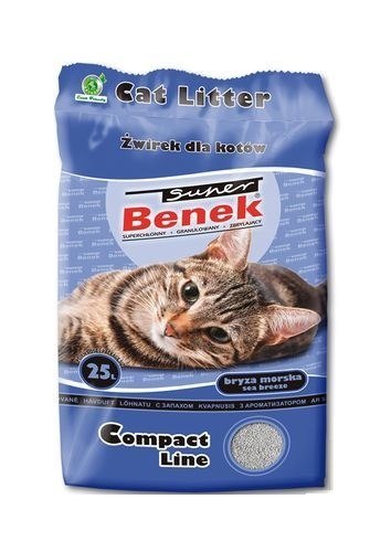 Super Benek Compact Żwir zapachowy Bryza Morska 25l