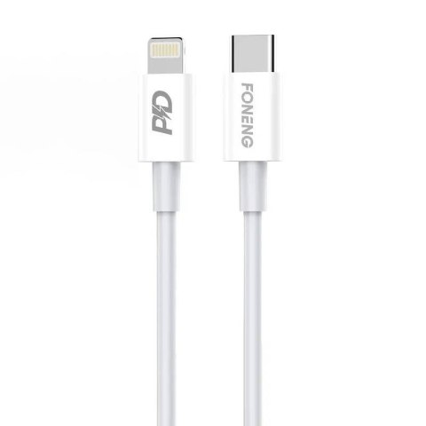 Foneng Kabel USB-C do Lightning Foneng X31, 3A, 1m (biały)