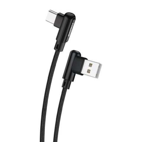 Foneng Kabel kątowy USB do USB-C Foneng X70, 3A, 1m (czarny)