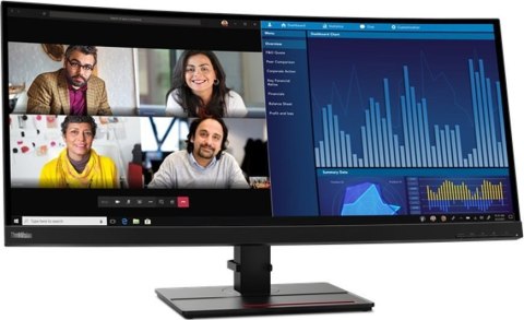 Monitor LENOVO 34.14" 3440 x 1440 63F2RAT3EU Czarny