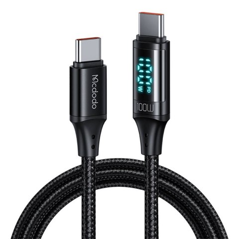 Mcdodo Kabel USB-C do USB-C Mcdodo CA-1100, 100W, 1.2m (czarny)