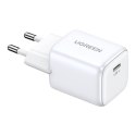 UGREEN Ładowarka sieciowa UGREEN 15324 Nexode mini, USB-C, PD3.0, QC4.0, GaN, 20W (biały)