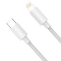 Baseus Kabel USB-C do Lightning Baseus Simple Wisdom, PD, 20W, 1.5m (biały) 2szt.