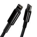 Baseus Kabel USB-C do Lightning Baseus Tungsten Gold, 20W, 5A, PD, 2m (czarny)