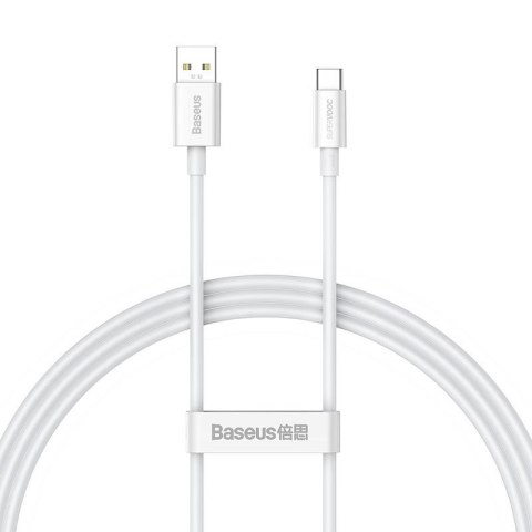 Baseus Kabel USB do USB-C Baseus Superior Series, 65W, 1m (biały)