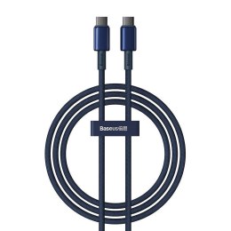 Baseus Kabel USB-C do USB-C Baseus Tungsten Glod, 100W, 1m (niebieski)