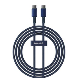 Baseus Kabel USB-C do USB-C Baseus Tungsten Glod, 100W, 2m (niebieski)