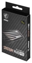 Dysk SSD MSI SPATIUM M480 Pro NVMe 1TB Spatium (M.2 2280″ /1 TB /NVMe /7400MB/s /6000MB/s)